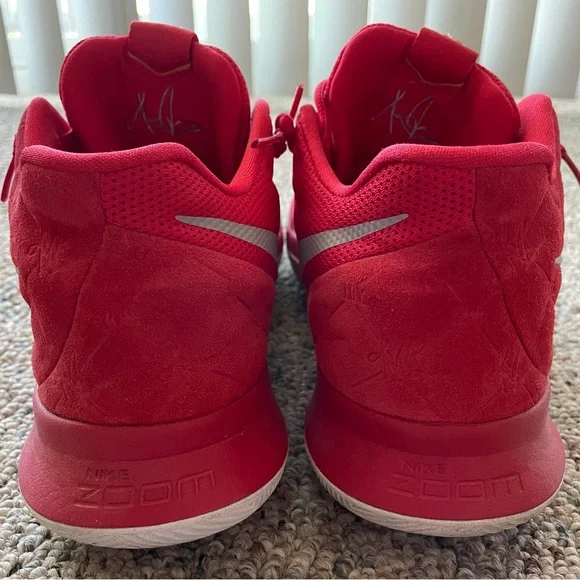 Nike ‘Red Suede’ Kyrie 3’s Sz 11 - Picture 5 of 12